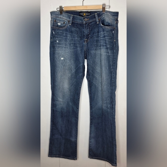 Lucky Rider Distressed Jeans, Women's Size 14 - Picture 1 of 13